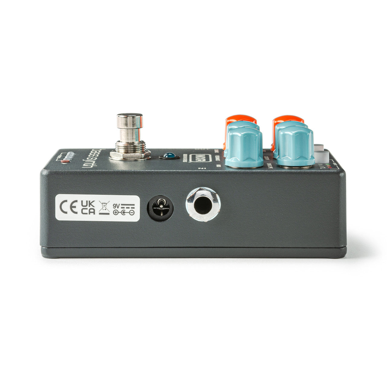 MXR MB301 Bass Synth pedal — Mix, Cutoff, Envelope knobs detail