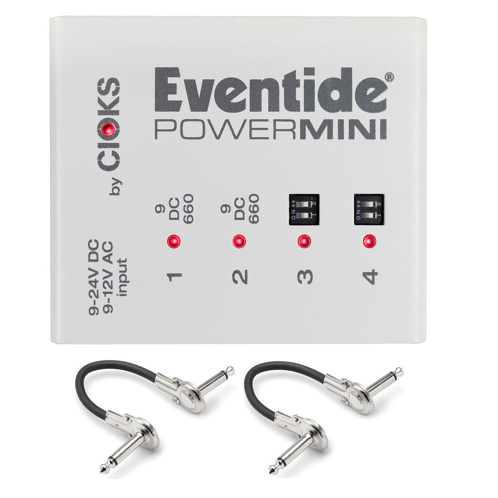 Eventide PowerMini EXP power supply expander - front panel with included Hosa patch cables