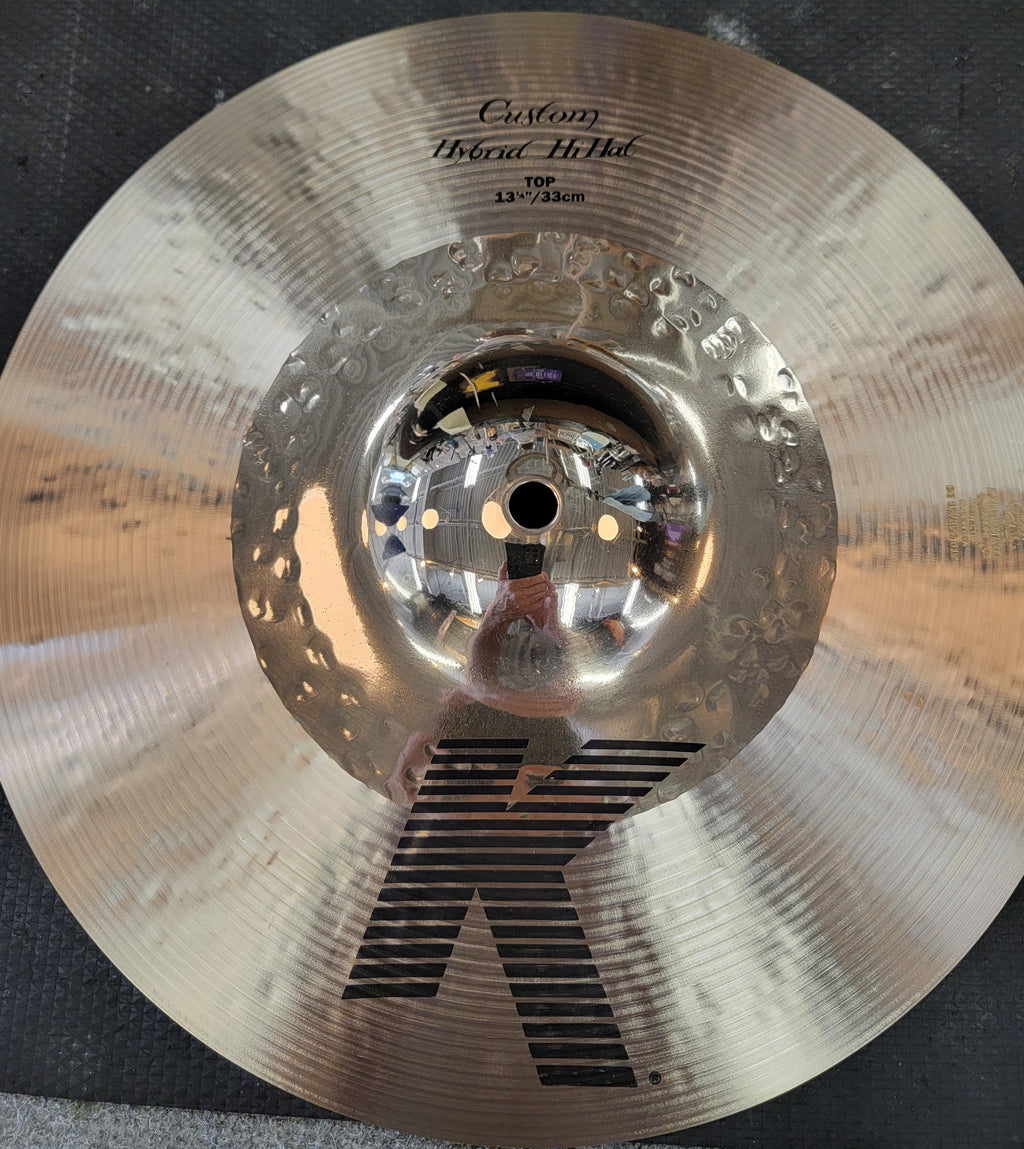 Zildjian K Custom Hybrid Hi-Hat pair - angle view showing brilliance