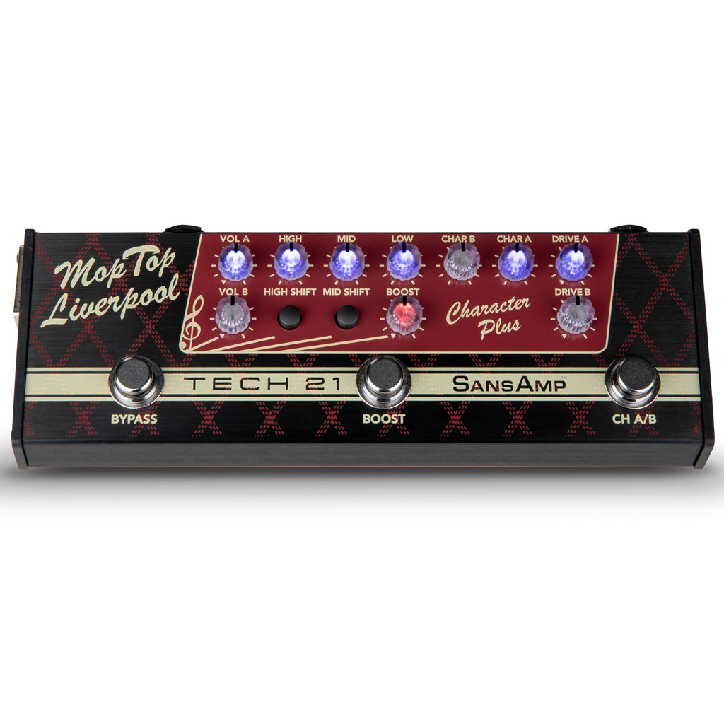 Used Tech 21 SansAmp Character Plus Mop Top Liverpool Guitar Effects Pedal