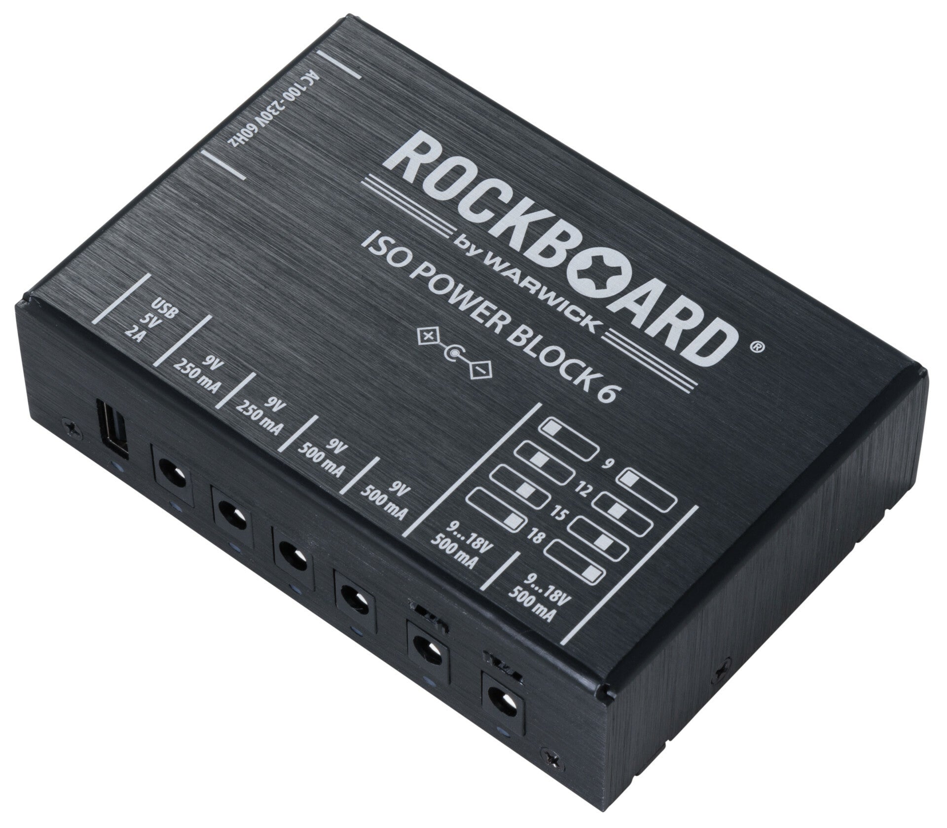 New RockBoard ISO Power Block V6 IEC Isolated Guitar Effects Pedal Power Supply