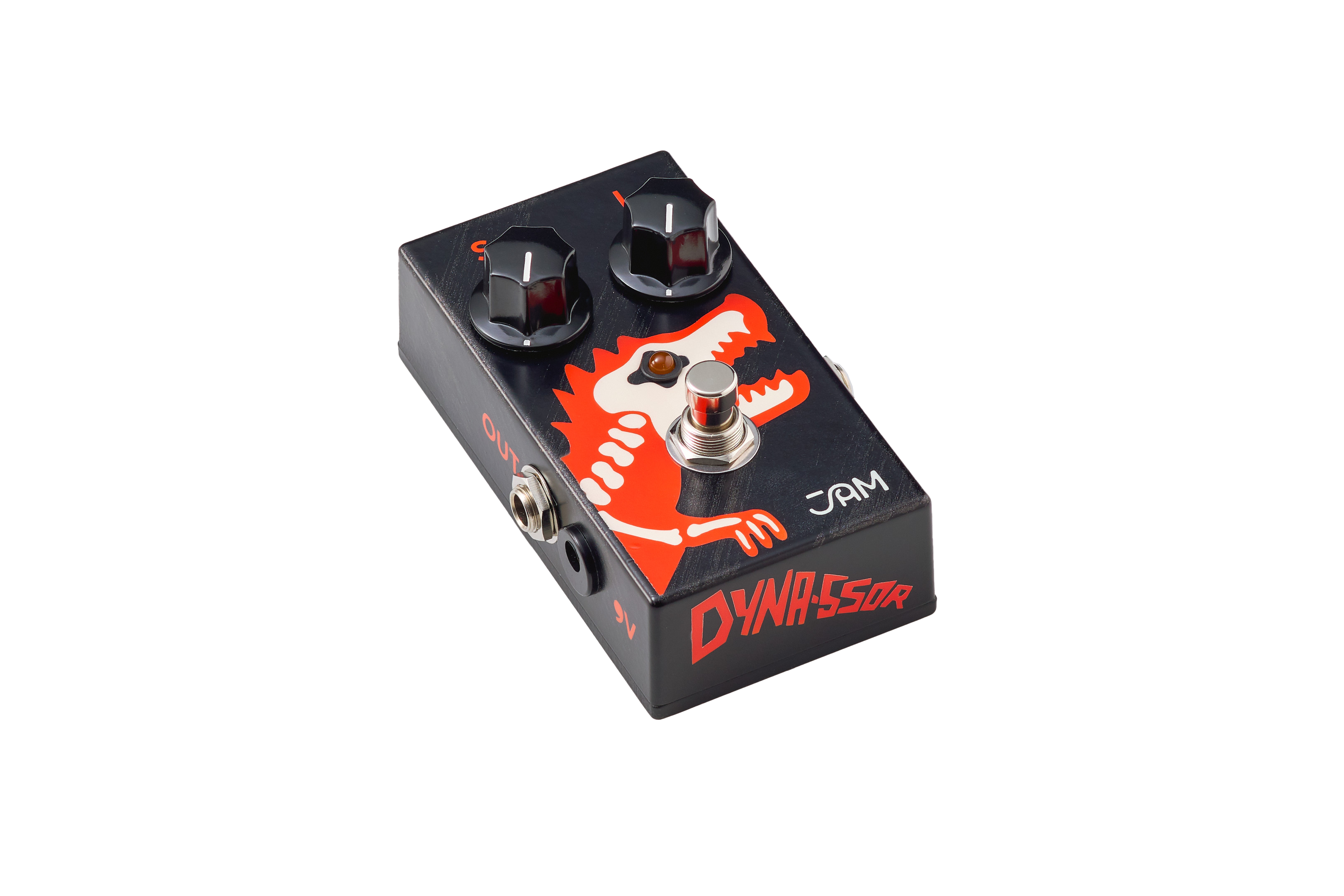 JAM Pedals Dyna-ssoR bass compressor pedal — top view