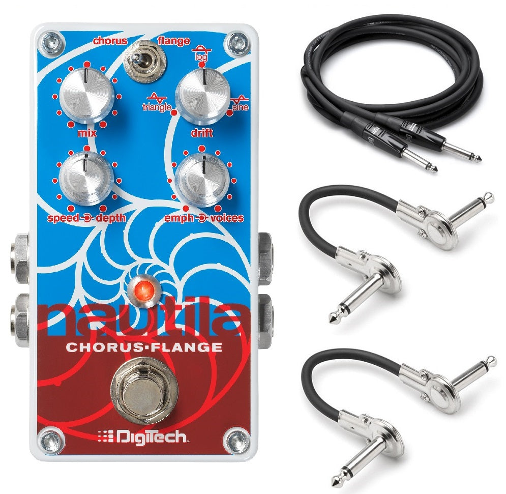 DigiTech Nautila Chorus Flanger and Hosa Cables!