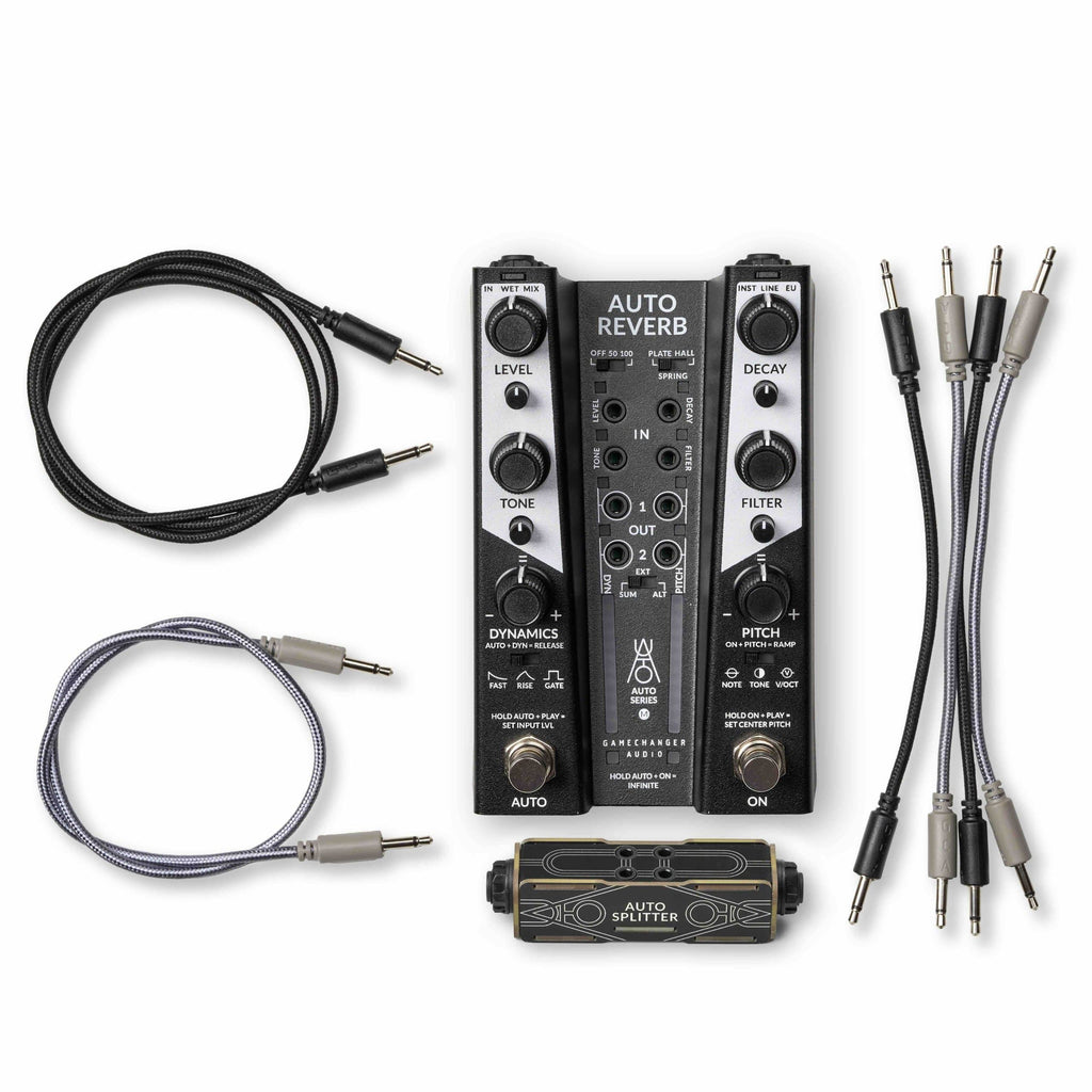 Gamechanger Audio Auto Reverb pedal rear panel jacks