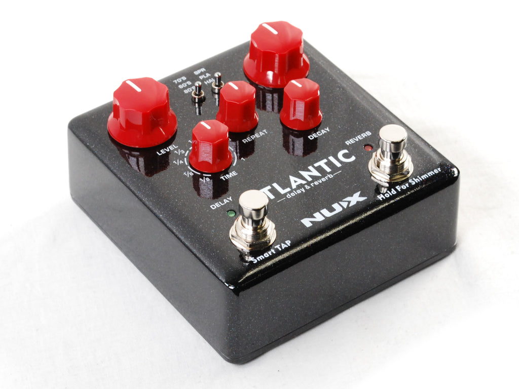 Used NUX NDR-5 Atlantic delay & reverb pedal — angled view