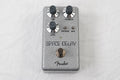 Open Box Fender Hammertone Space Delay pedal — gray hammertone enclosure, top view