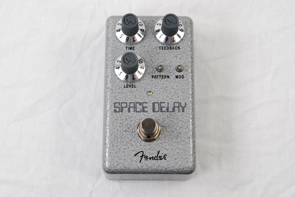 Open Box Fender Hammertone Space Delay pedal — angled view with controls