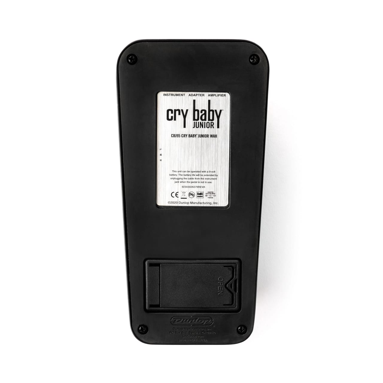 New Dunlop CBJ95 Cry Baby Junior Wah Special Edition Black Guitar Effects Pedal