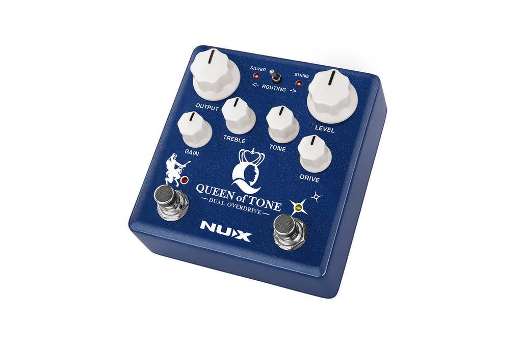 NUX NDO-6 Queen of Tone pedal — control knobs detail