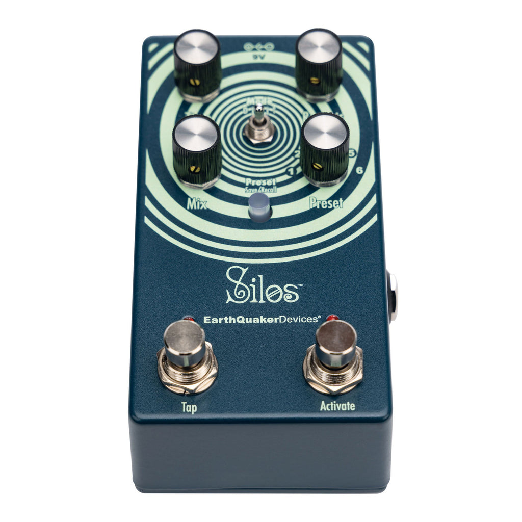 EarthQuaker Devices Silos delay pedal — angled view