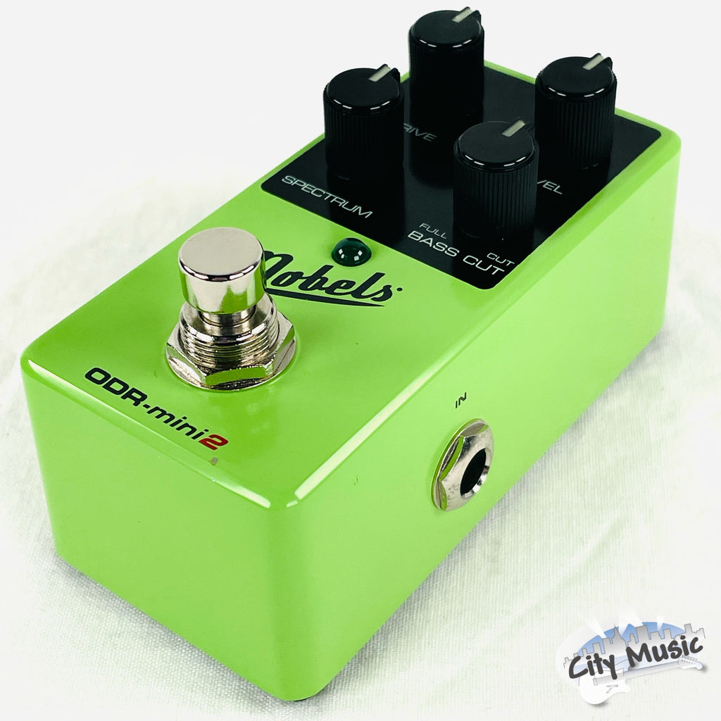Used Nobels ODR-mini 2 overdrive pedal — side jack view