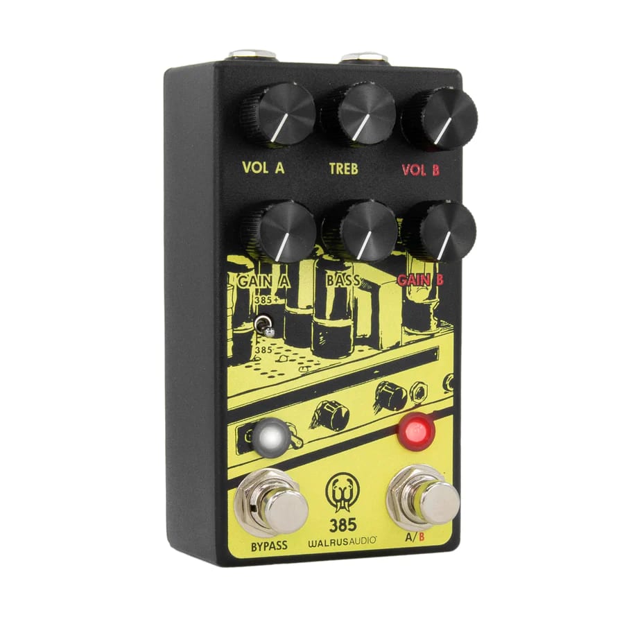 Walrus Audio 385 MKII overdrive pedal — footswitches
