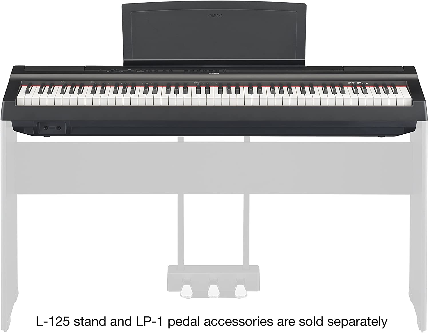 Yamaha HPH-100B headphones included with P-125b digital piano