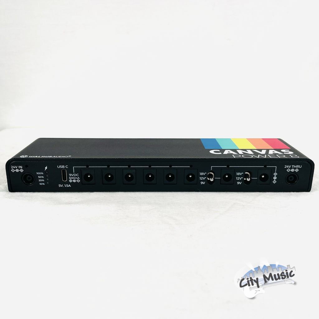Walrus Audio Canvas Power 8 LINK Used — slim enclosure under pedalboard with L bracket