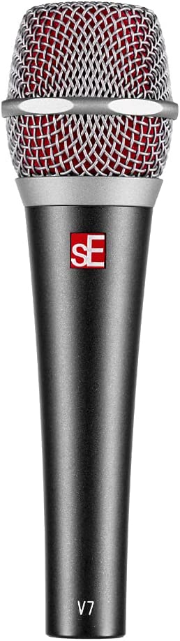 sE Electronics V7 dynamic vocal microphone — full front view