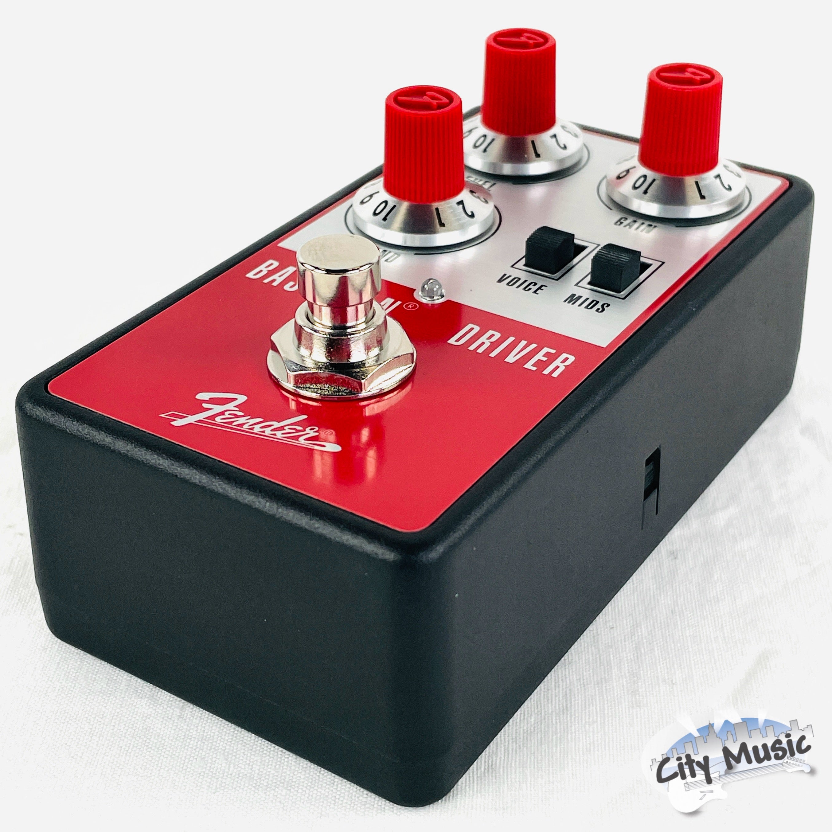 Fender Bassman Driver overdrive pedal — top mounted jacks
