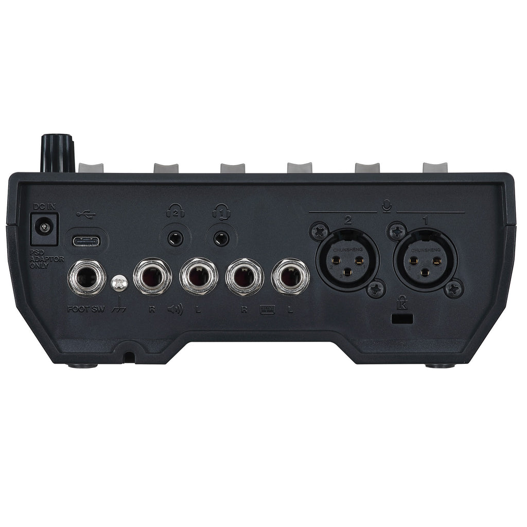 Boss GCS-5 Gigcaster 5 streaming mixer — detail view of controls