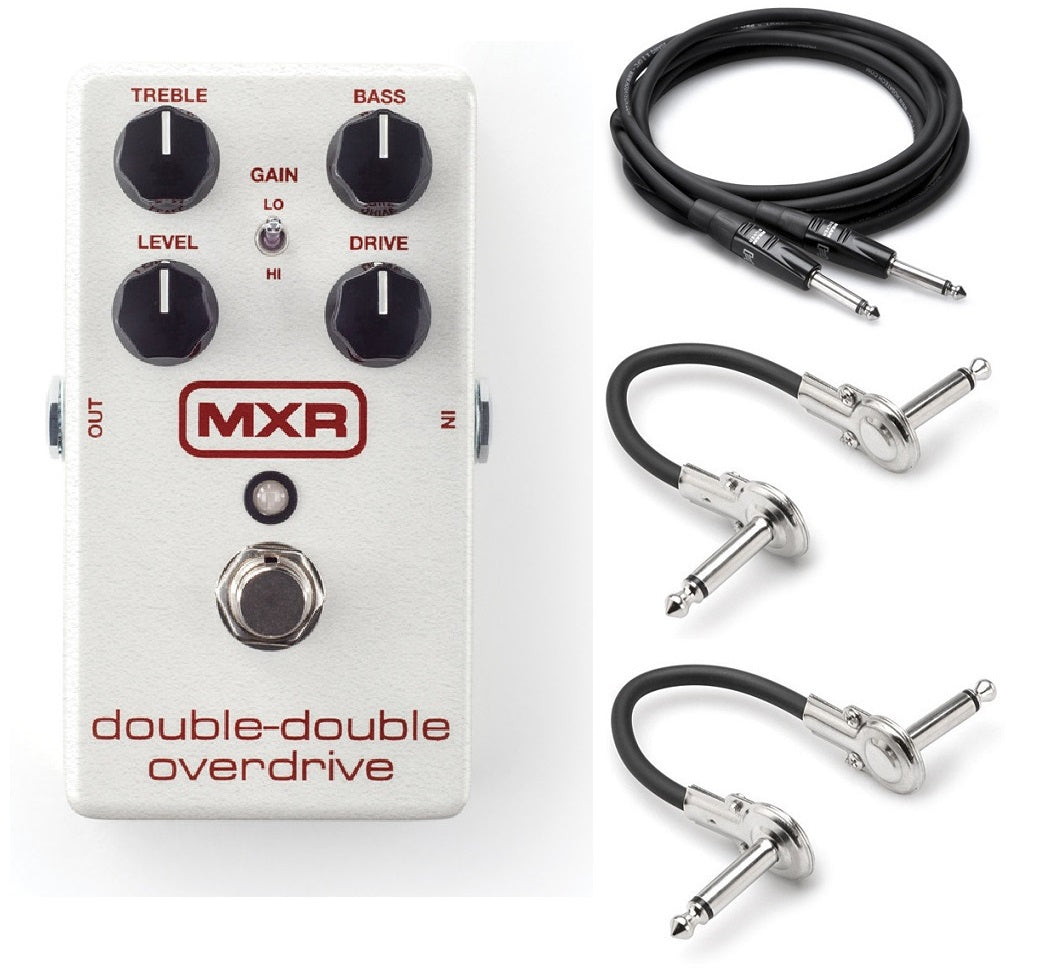 MXR M250 Double-Double Overdrive w/ Hosa Cables