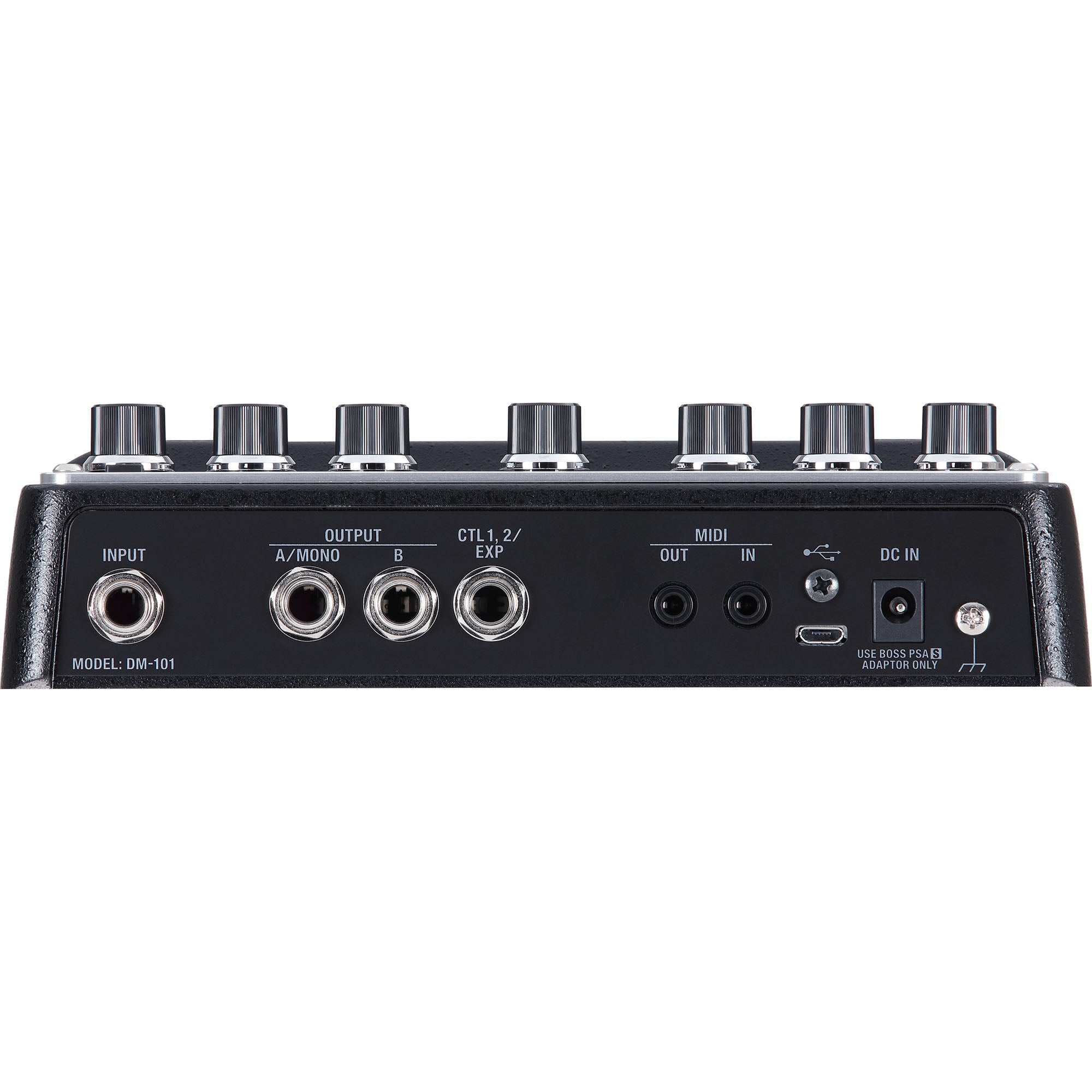 Boss DM-101 Delay Machine analog delay pedal detail
