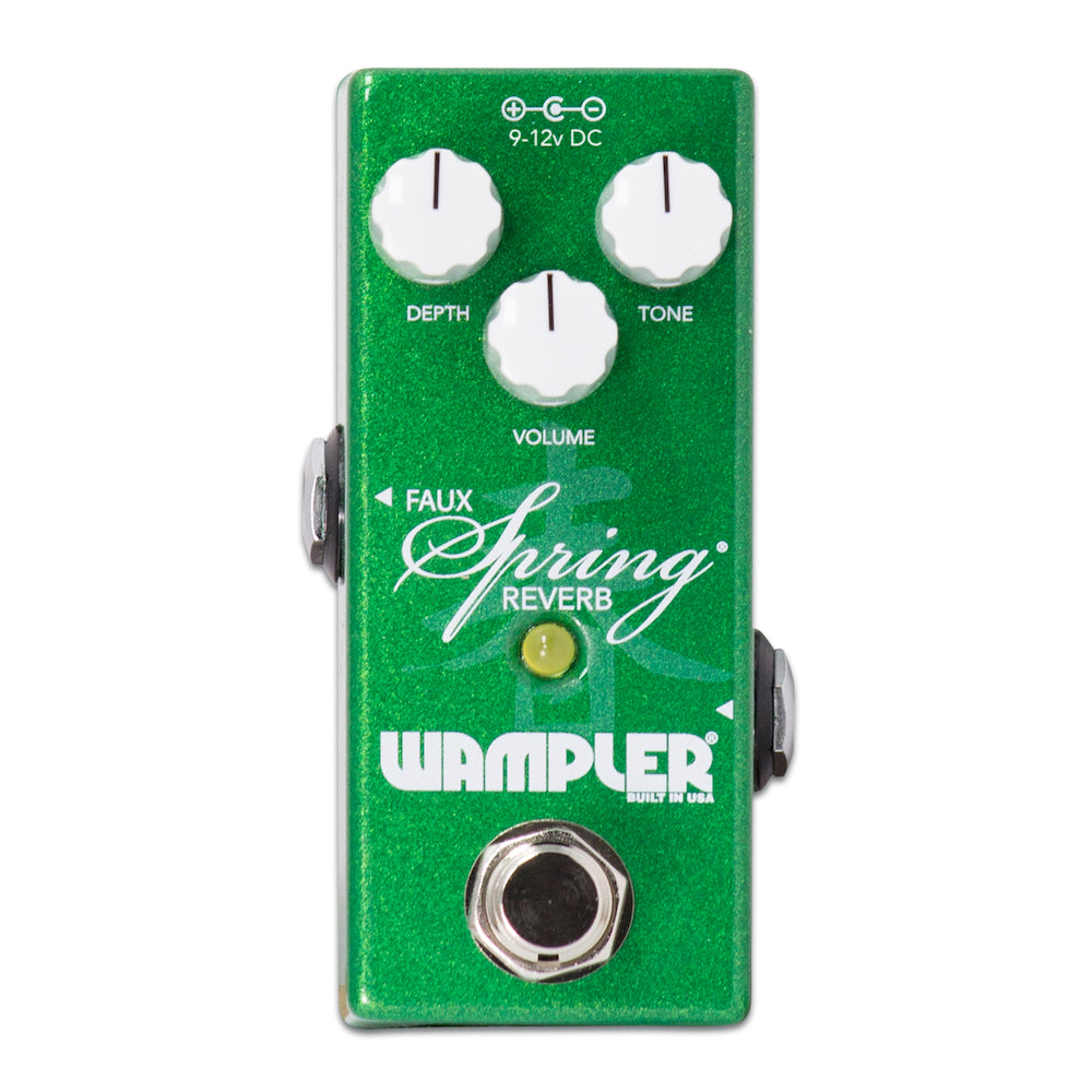 Wampler Mini Faux Spring Reverb pedal — angled side view
