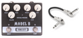 Tone City Model B distortion pedal — black enclosure with included patch cable