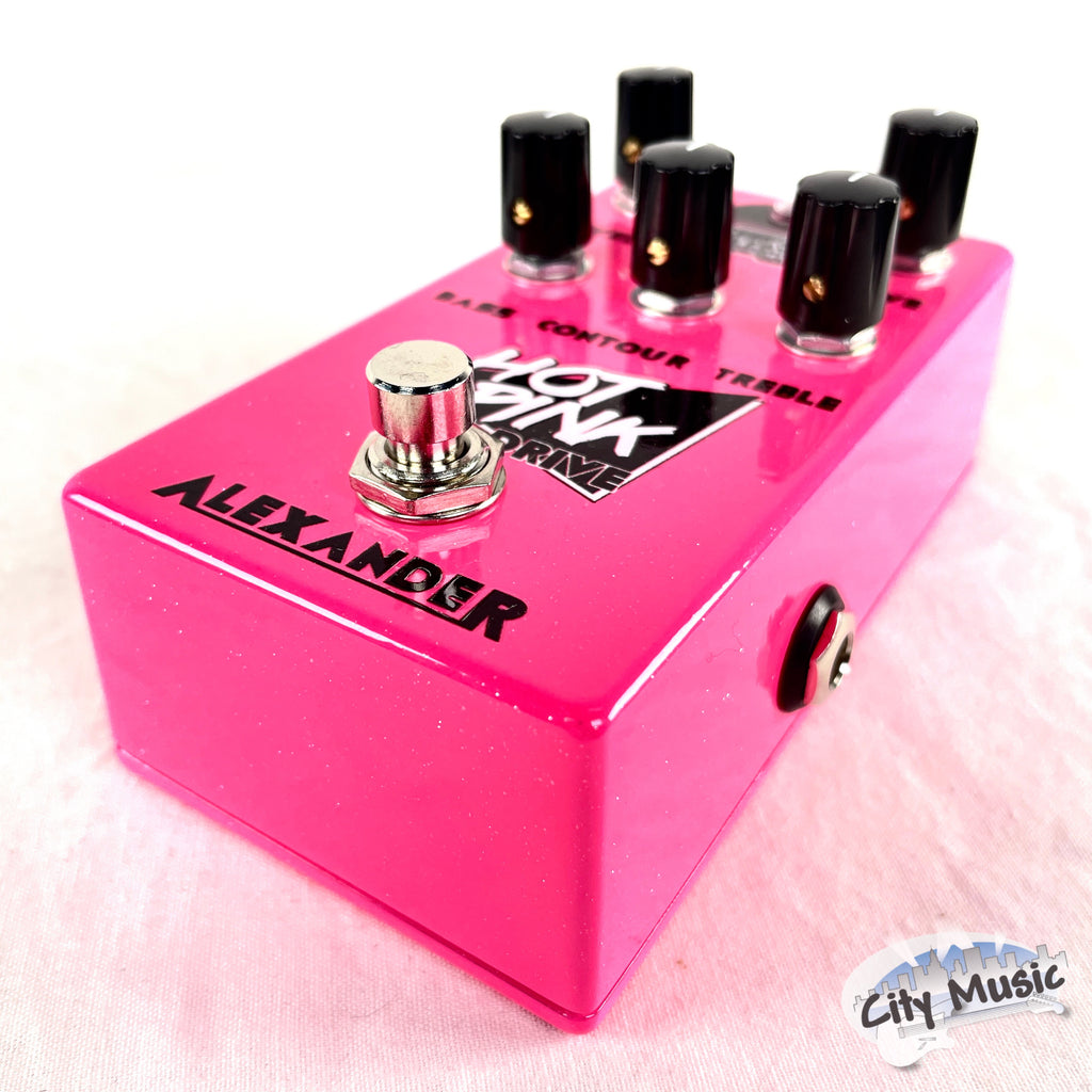 Used Alexander Hot Pink Drive Overdrive Guitar Effects Pedal ♫