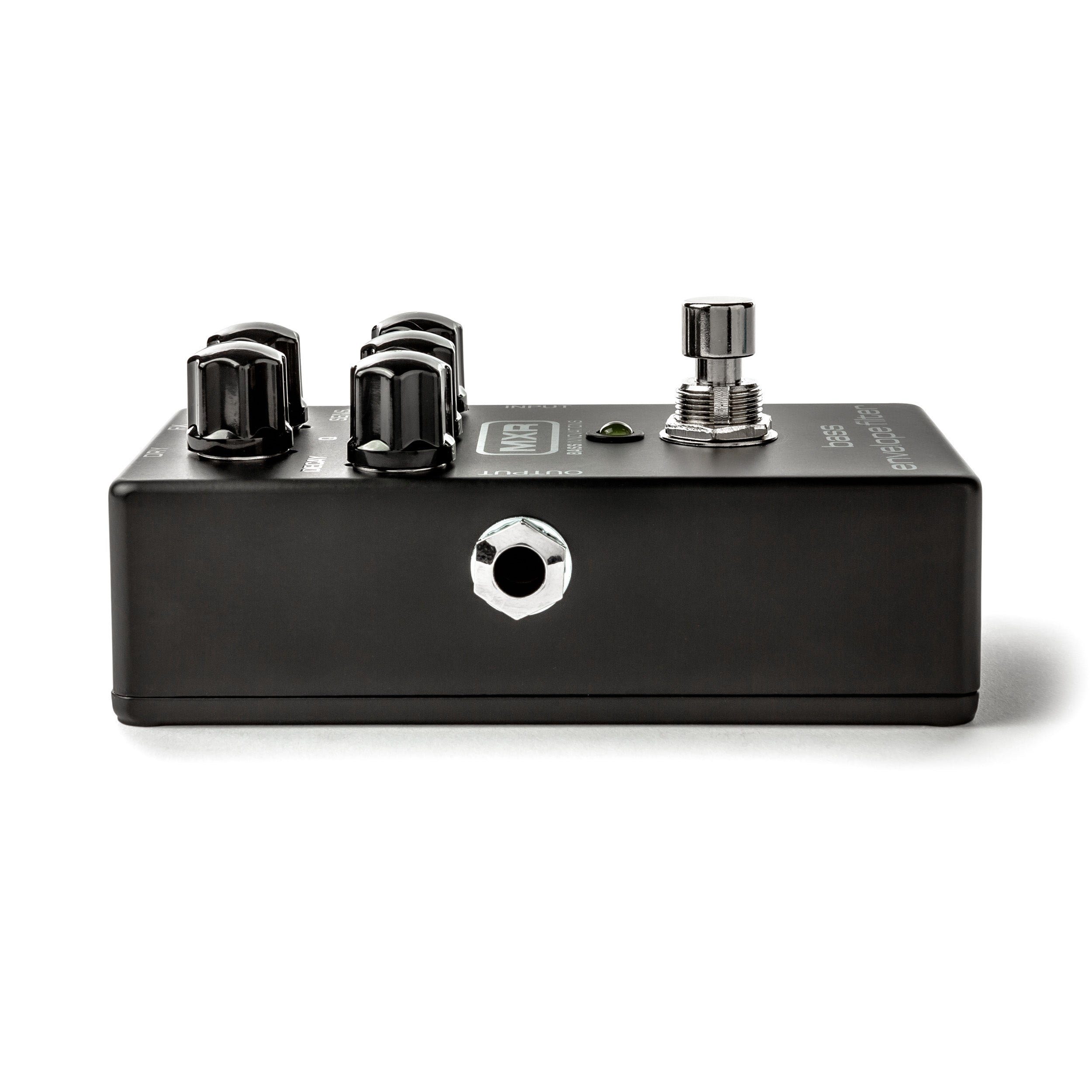 MXR M82B Blackout Bass Envelope Filter pedal — footswitch close-up
