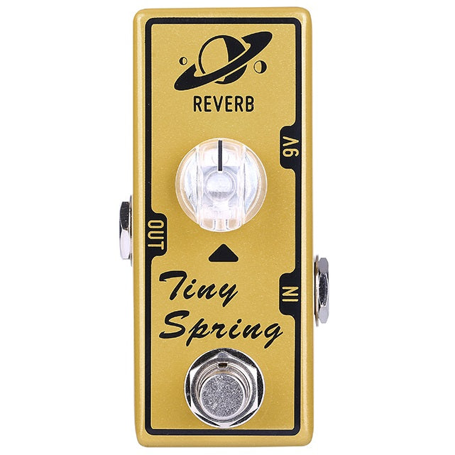 Tone City Tiny Spring V2 reverb mini pedal — angled view