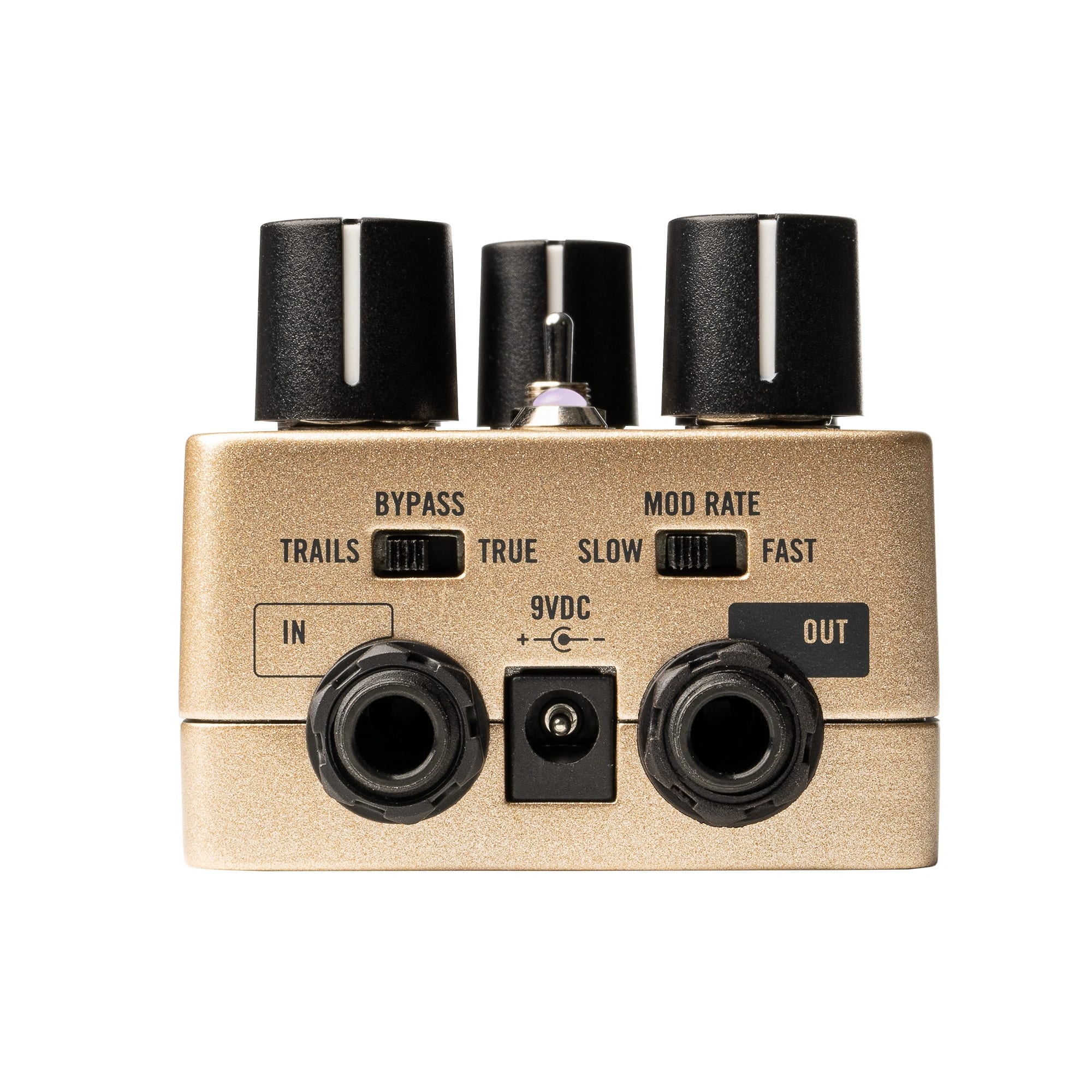 Universal Audio UAFX Heavenly plate reverb pedal — side jacks detail