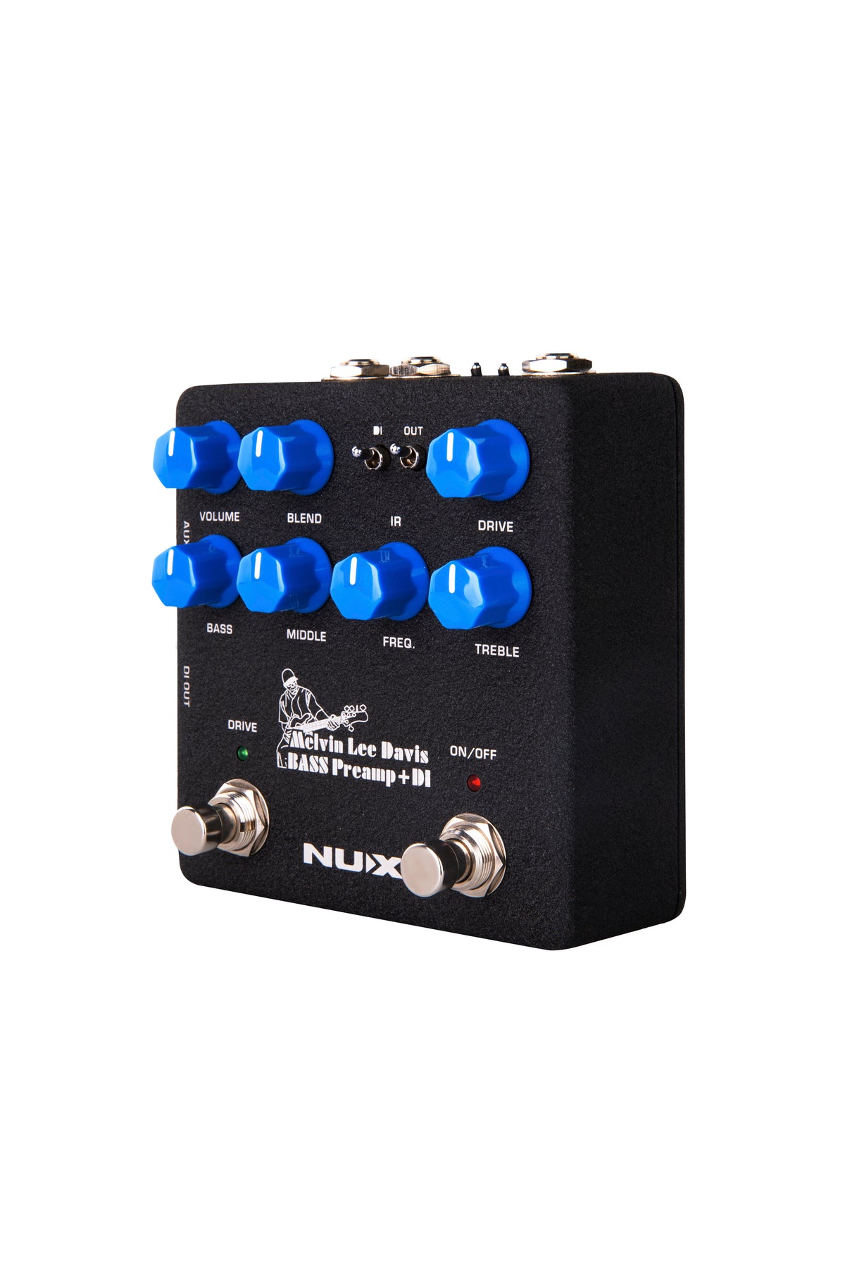 NUX NBP-5 Melvin Lee Davis bass preamp — recording setup graphic