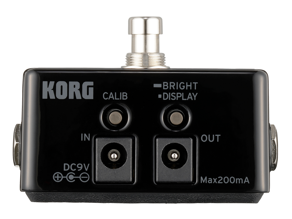 Korg Pitchblack X tuner pedal — display modes illustration