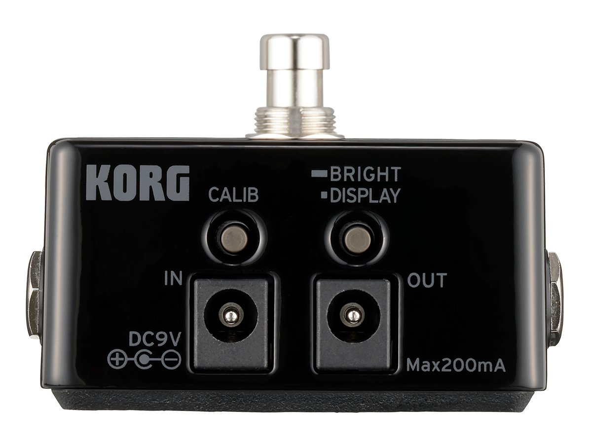 Korg Pitchblack X tuner pedal — display modes illustration