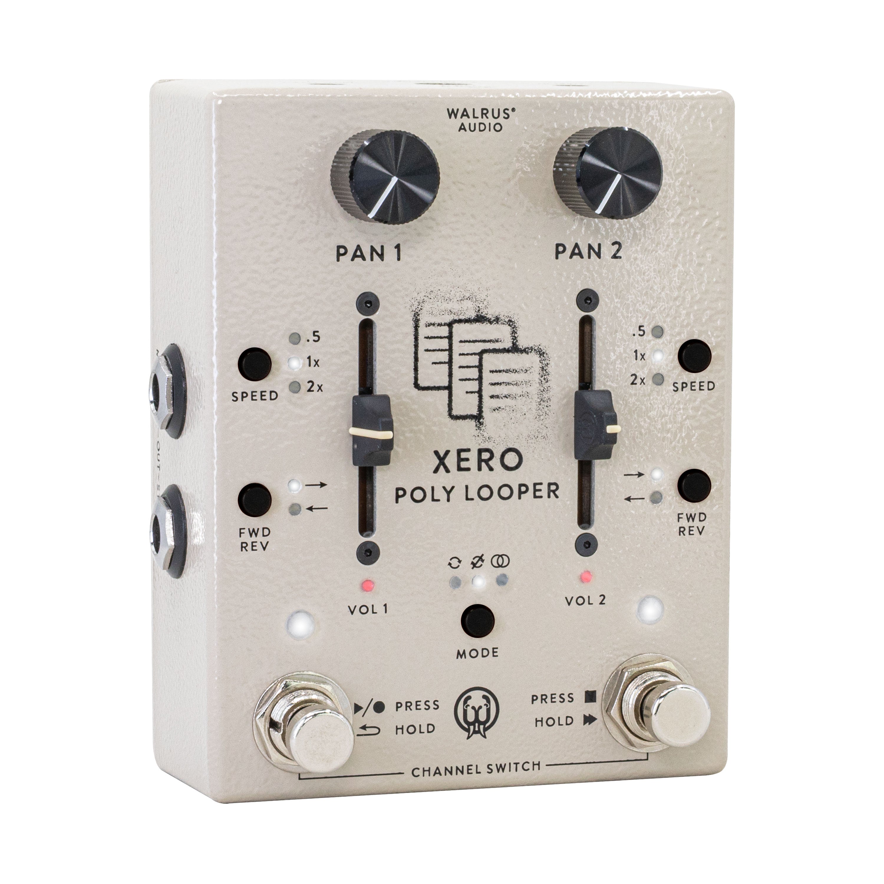 Walrus Audio Xero Polylooper looper pedal — control knobs