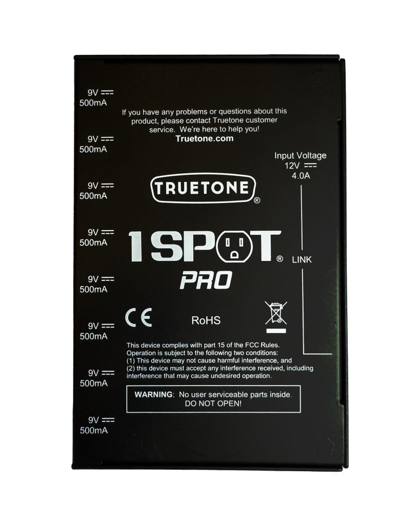 Truetone 1 Spot Pro XP8-PS power supply — included DC cables assortment