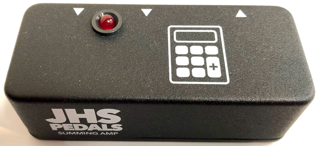 JHS Summing Amp utility pedal — side profile showing input jacks
