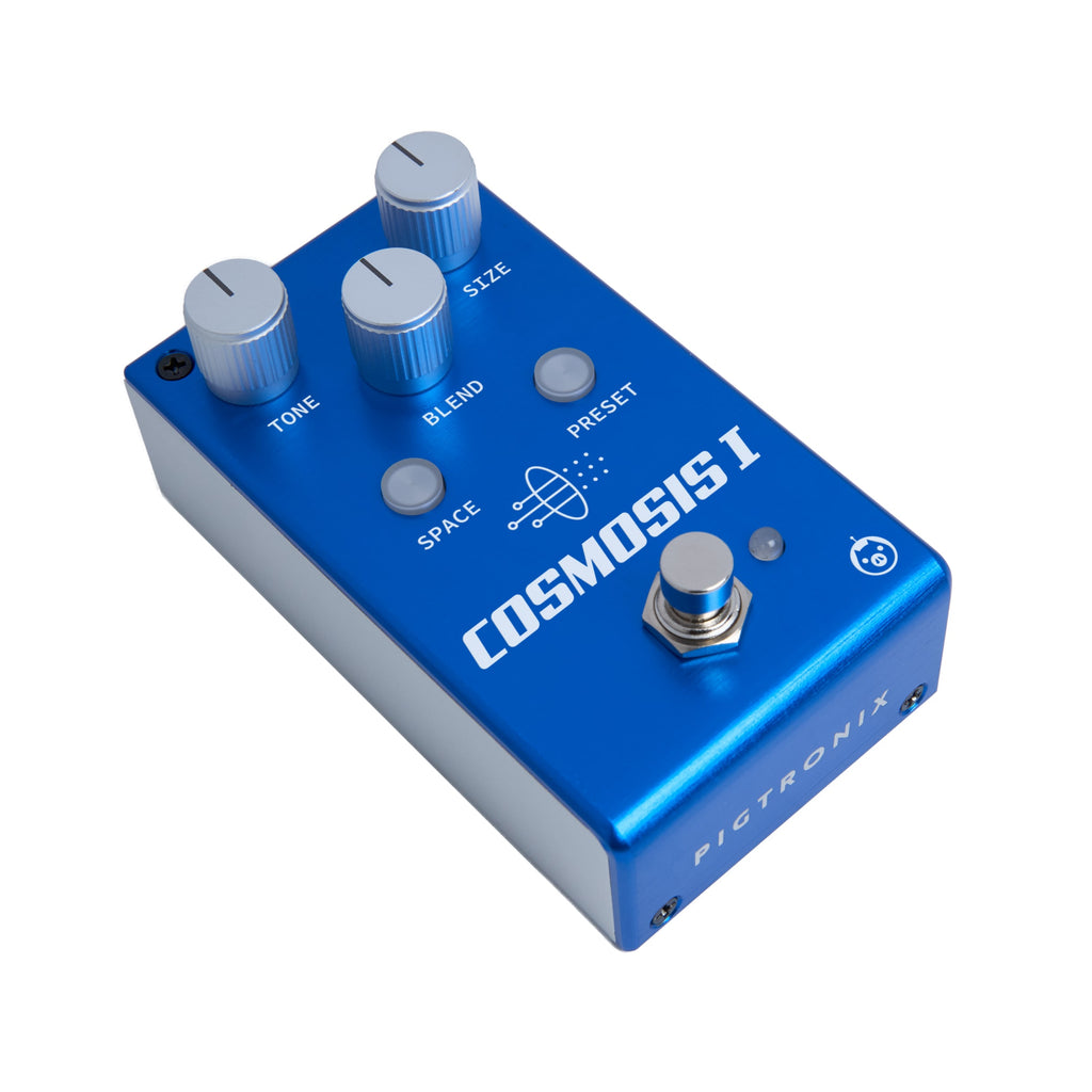Pigtronix Cosmosis 1 reverb pedal — rear panel
