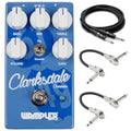 Wampler Clarksdale Delta Overdrive pedal — blue top-panel front view