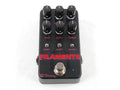 Keeley Filaments high-gain distortion pedal — black, top view