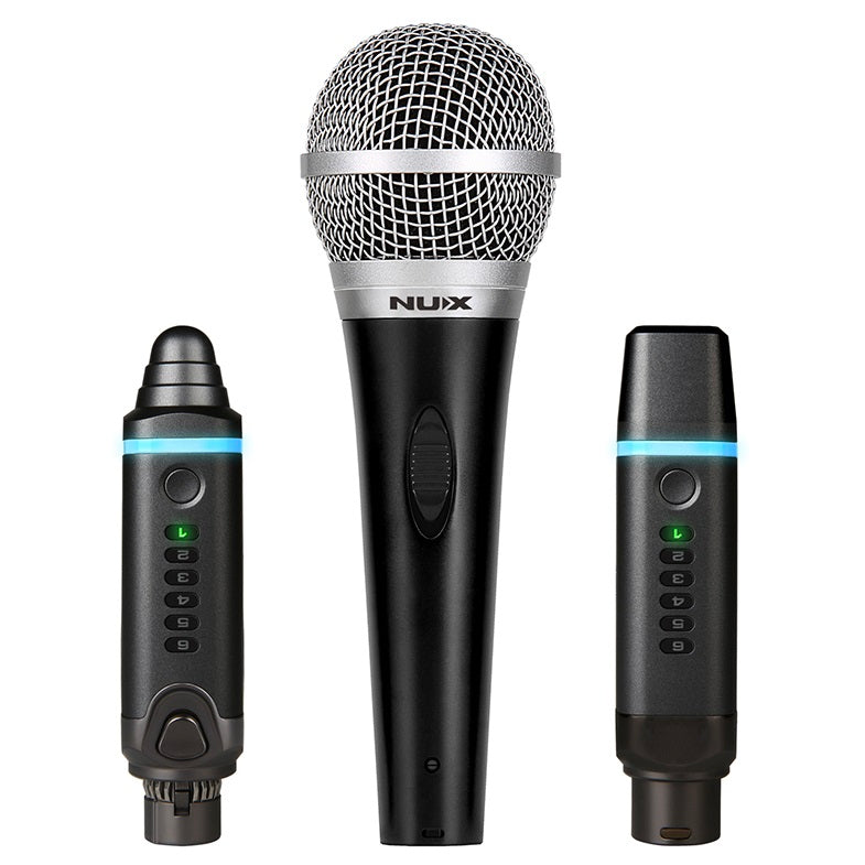 NUX B-3 Plus wireless microphone system bundle full kit view