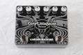 Catalinbread Dirty Little Secret Deluxe overdrive pedal — silver enclosure, top view with six knobs