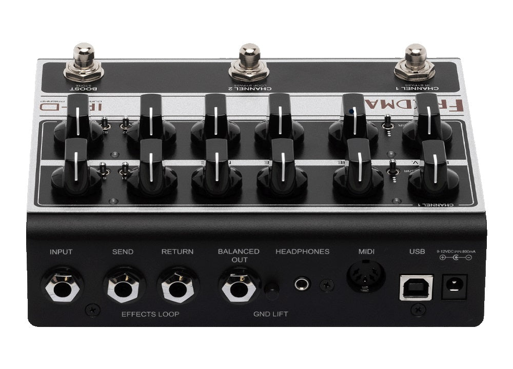 Friedman IR-D tube preamp pedal side profile