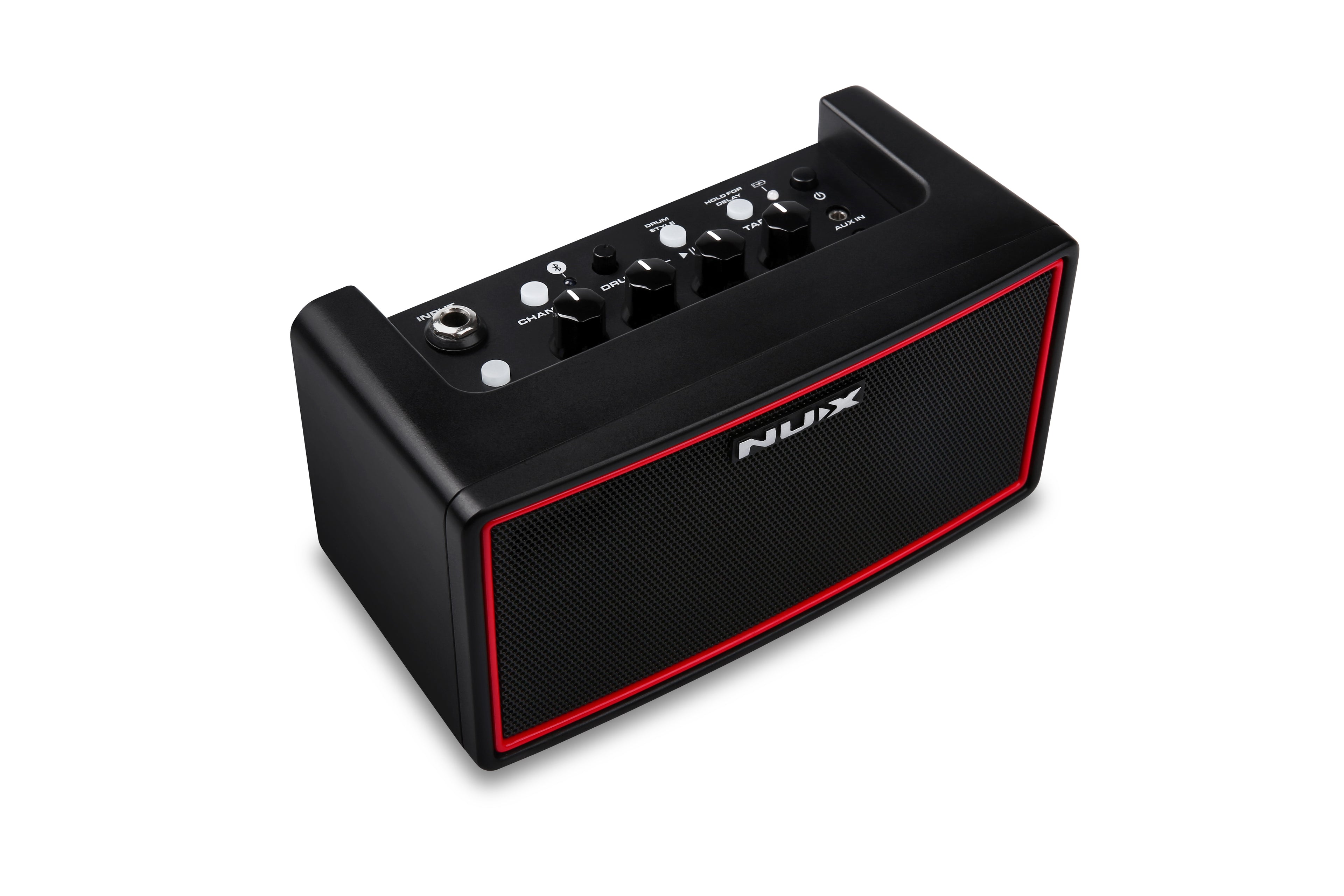 NUX Mighty Air wireless stereo amp — controls close-up