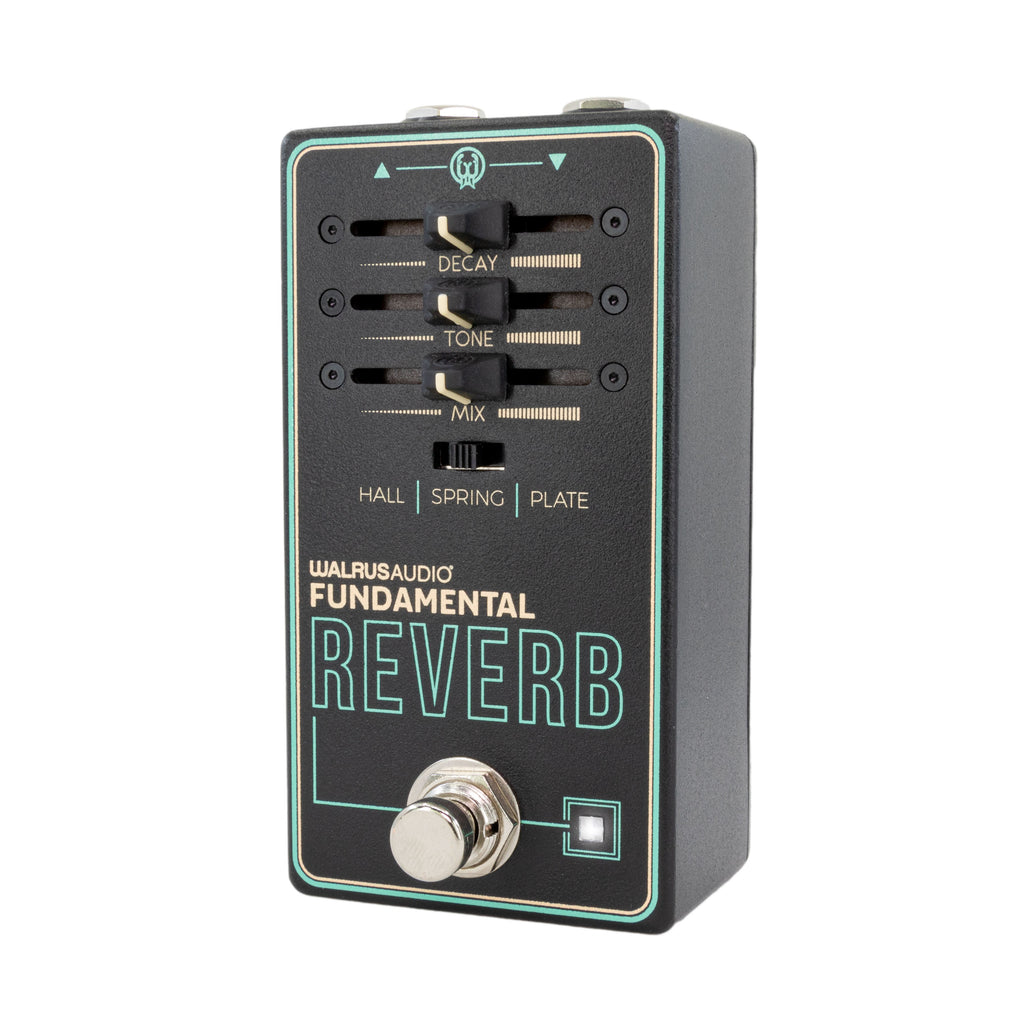 Walrus Audio Fundamental Reverb pedal — hall spring plate mode switch detail