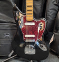 Fender Vintera II 70's Jaguar electric guitar — Black body front view