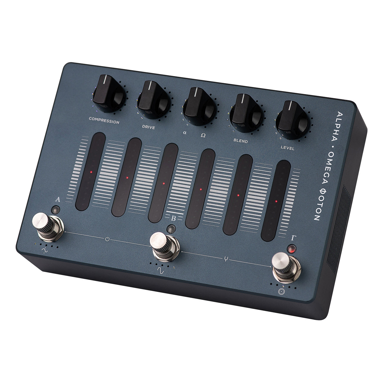 Used Darkglass Alpha Omega Photon bass pedal - front knobs and sliders