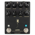 Walrus Audio Lore Reverse Soundscape reverb pedal — black enclosure front, eight knobs