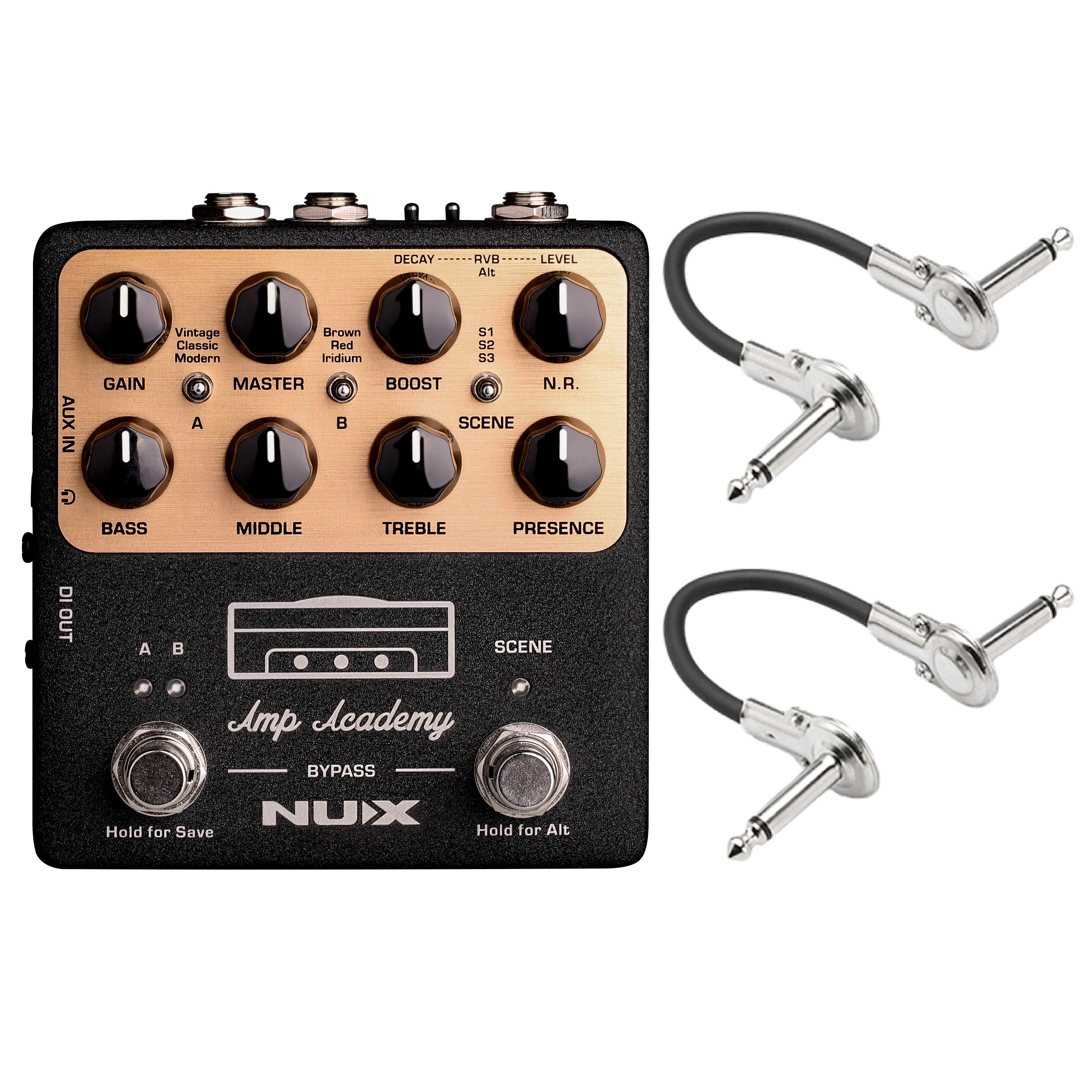 NUX NGS-6 Amp Academy amp modeler pedal — top control panel