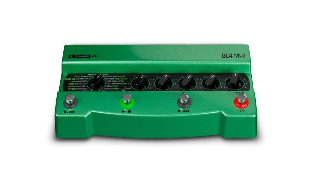 Line 6 DL4 MkII delay pedal — detail of delay model selector