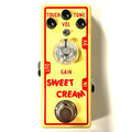 Tone City Sweet Cream V2025 overdrive pedal — yellow enclosure front