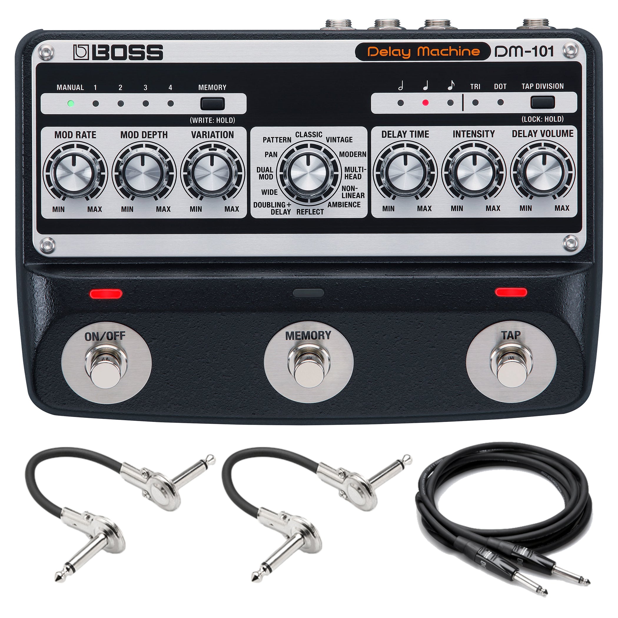 Boss DM-101 Delay Machine analog delay pedal top panel